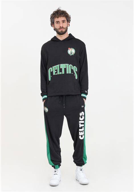 Boston Celtics Mesh Panel Men's Pants Black NEW ERA | 60435488.
